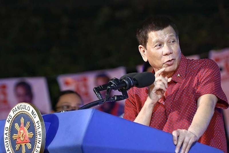 Close-in staff honors Duterte with drone show