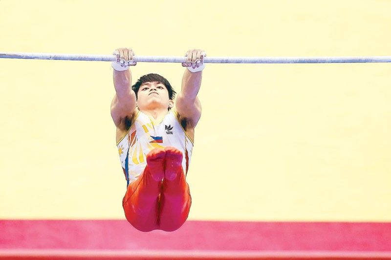 Yulo wins silver in all-around