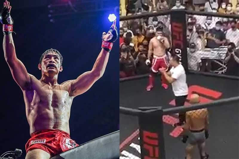 Folayang lambasts controversial phantom knockout in amateur showcase