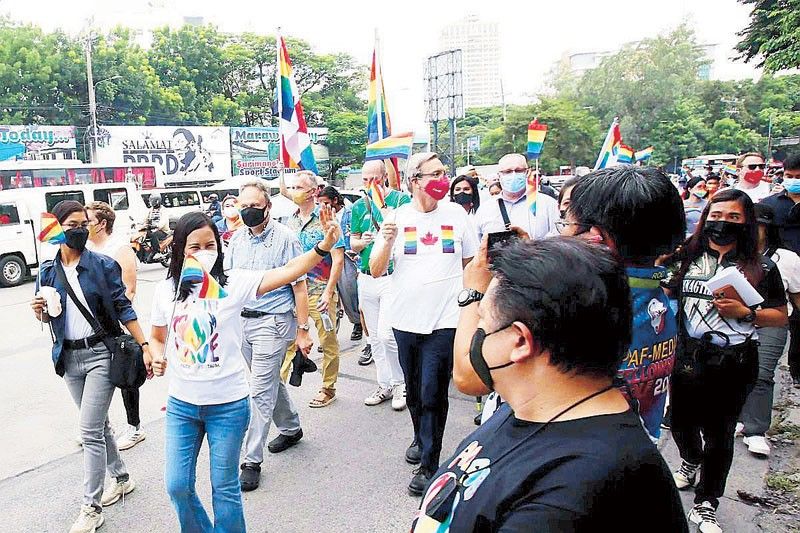 Quezon City mayor, ambassadors join Pride March