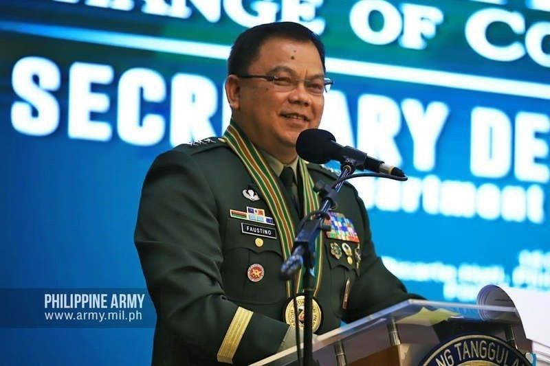 Defense OIC Faustino contracts COVID-19