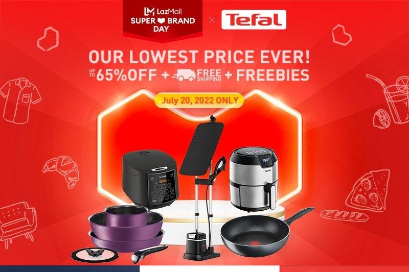 Get deals of up to 65% off at Tefalâ��s first-ever Lazada Super Brand Day this July 20