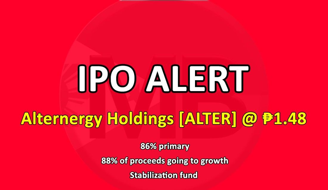 Alternergy Holdings files for P2.1-billion IPO in November