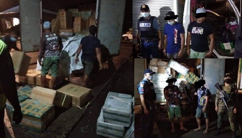 Mahigit 7-M halaga ng smuggled na yosi nasabat sa Zamboanga at Davao