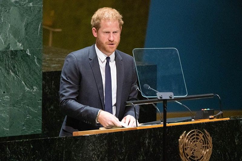 World democracy and freedom under assault, Prince Harry tells UN
