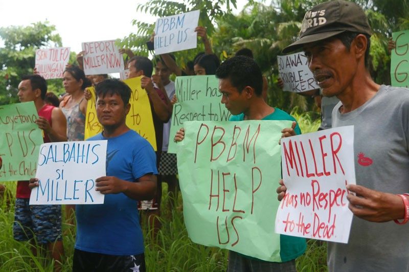 Langyaw giprotestahan sa mga silingan