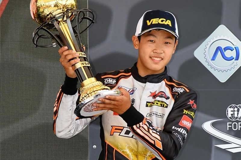 Cebuano becomes first Pinoy to bag podium in European karting tiff