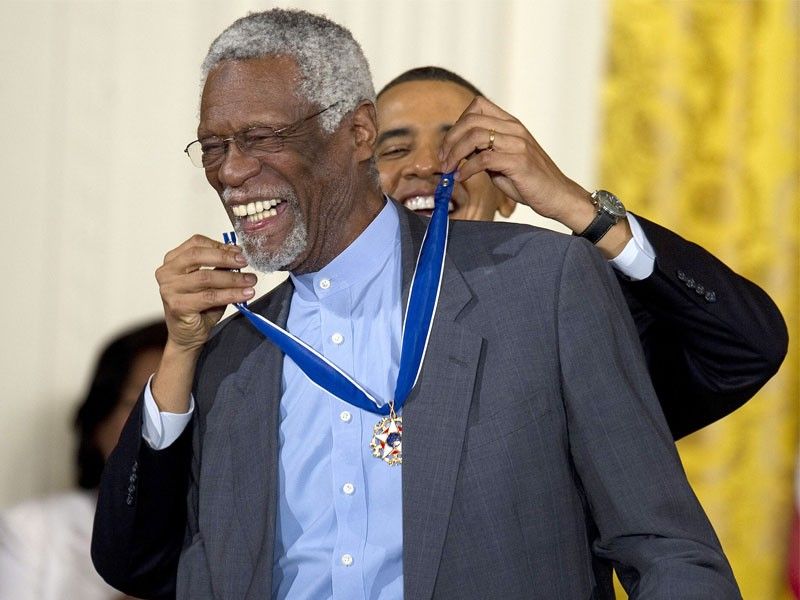 NBA unveils No. 6 patch to honor Bill Russell across league - Los