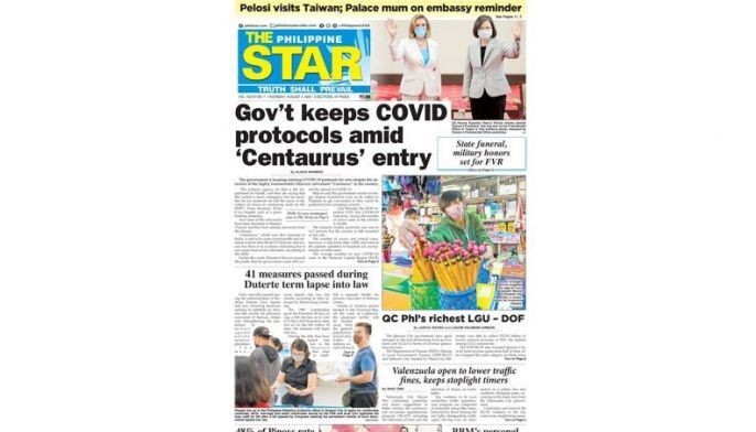 The STAR Cover | Philstar.com