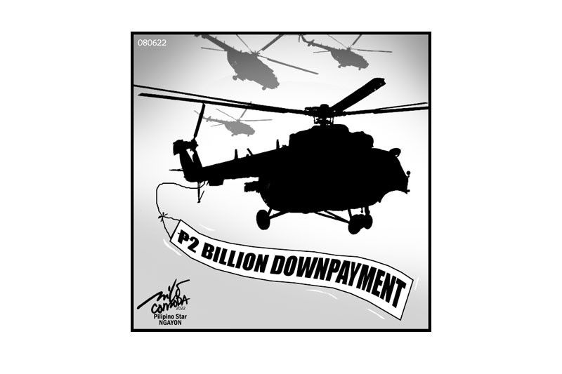 EDITORYAL - Bawiin, binayad na P2 bilyon sa chopper deal