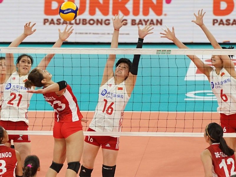 Philippine spikers stand ground vs mighty Chinese in valiant loss