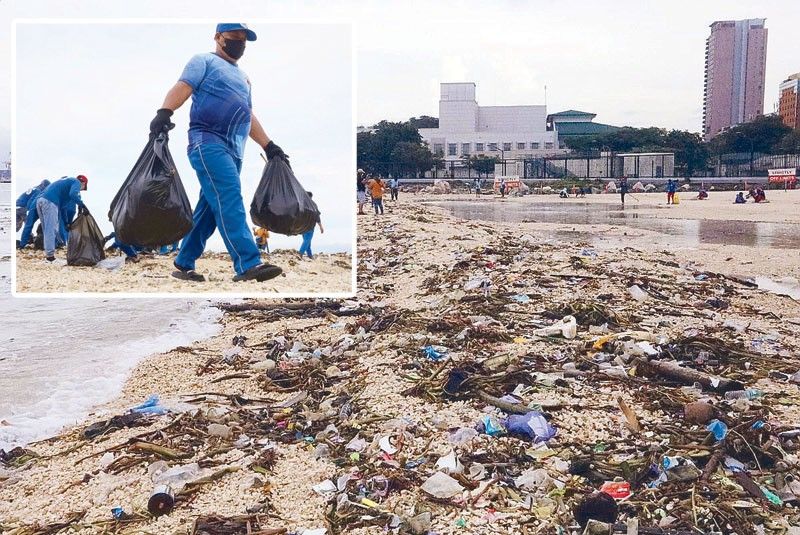 Manila cleans up debris left by Florita