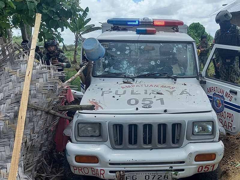 Penyergapan pada tim penangkapan meninggalkan kepala polisi kota Maguindanao, 1 lainnya tewas