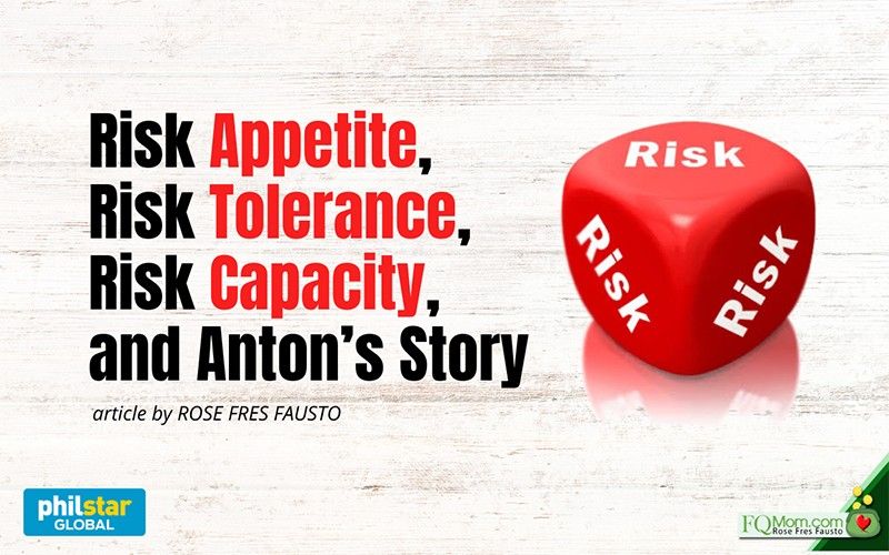 Risk appetite, risk tolerance, risk capacity and Antonâs story