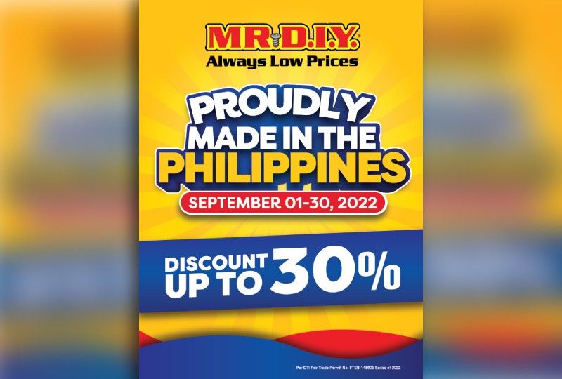 Join MR.DIYâ��s 'Proudly Made in the Philippines' campaign this September