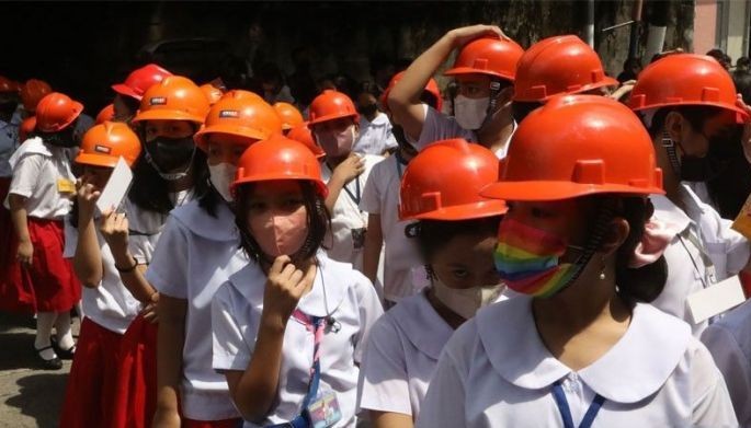 Earthquake drill set today