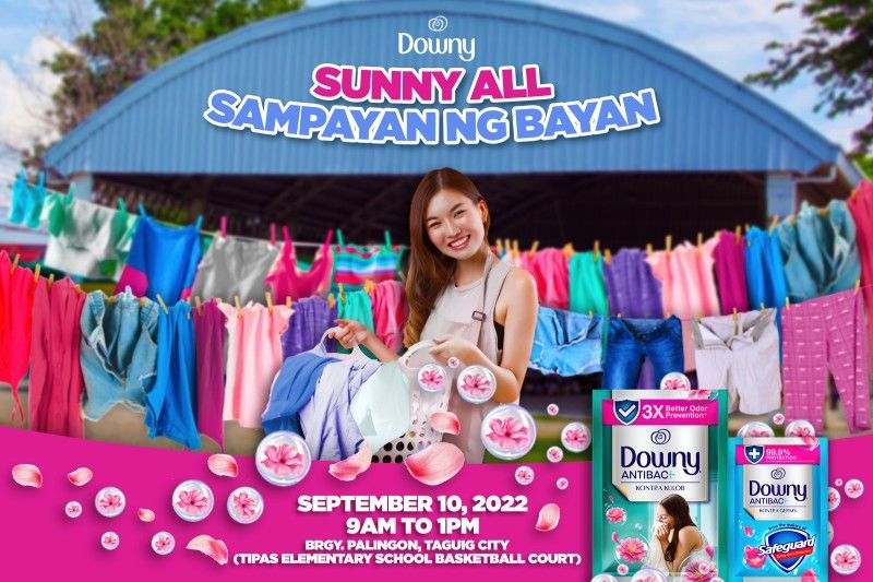 Sundried freshness for all! Wash all your clothes in Downy's Sampayan ng Bayan this weekend
