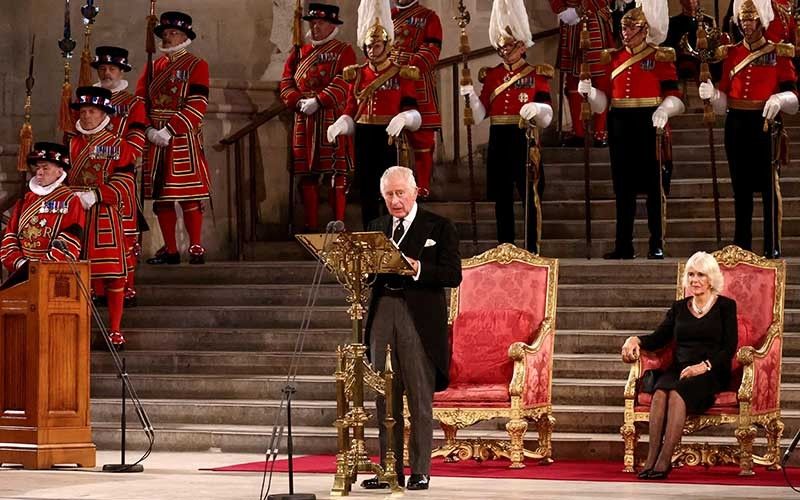 King Charles III makes first address to UK parliament