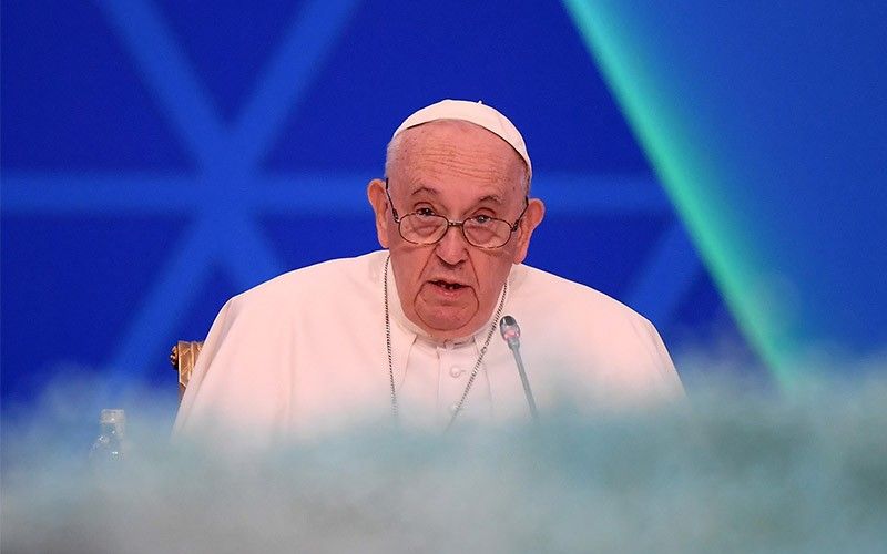 Pope warns against use of religion as prop for power