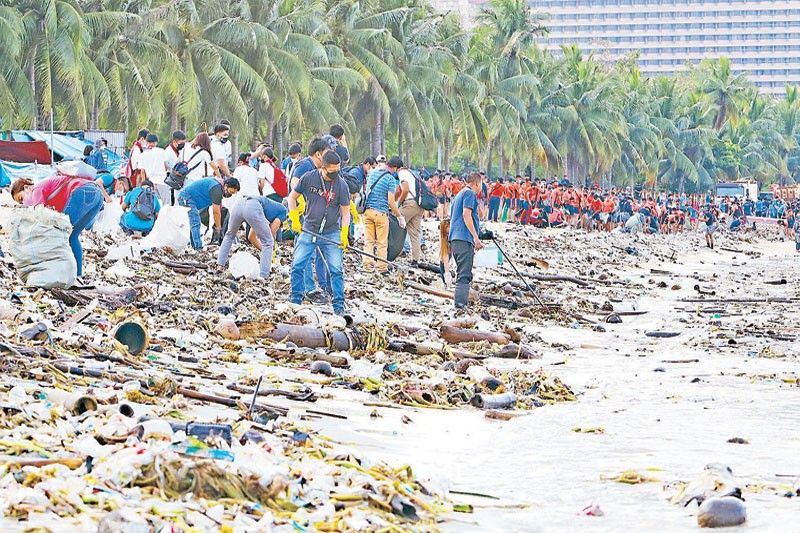 Cleanup day comes to Manila Bay