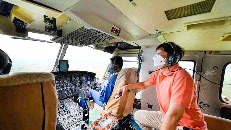 'Aerial inspection': Marcos di muna bumisita sa 'Karding' areas para iwas abala