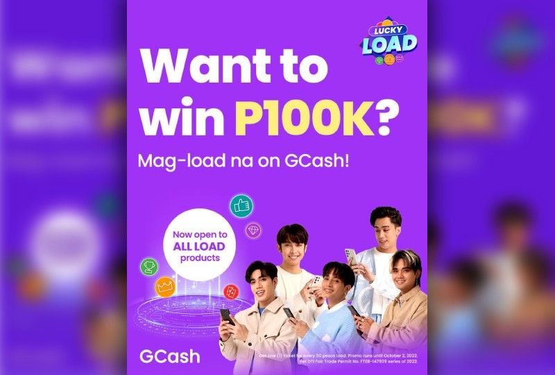 Heads up, GCash fam! You can join Lucky Load Promo for a chance to win P100,000 until October 2
