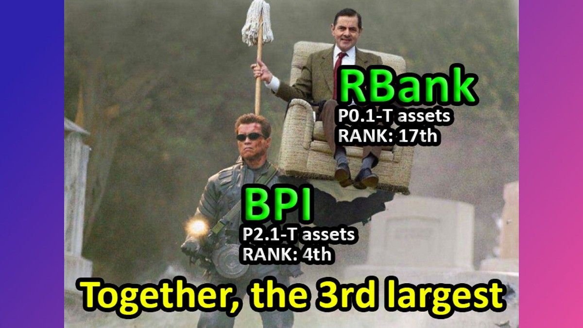BPI dan RBank bergabung, dengan BPI sebagai bank yang bertahan