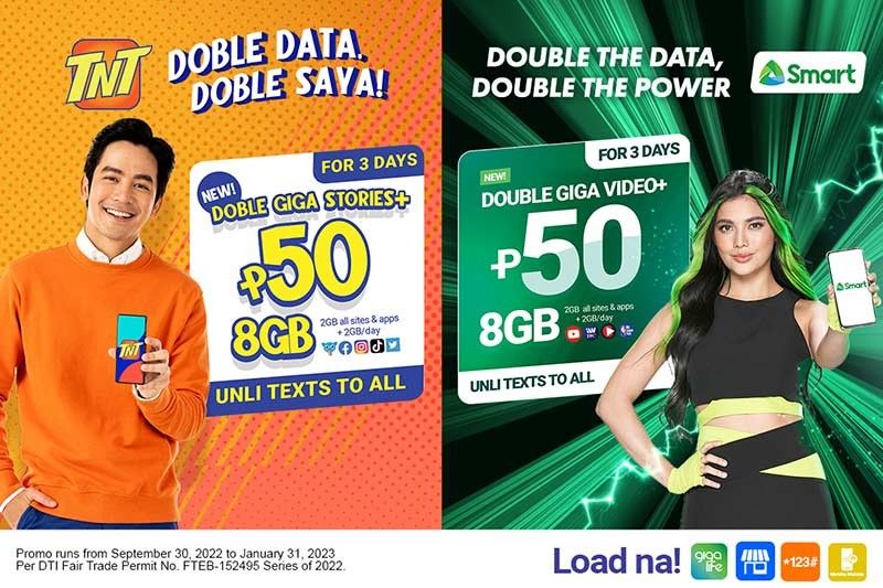 Smart, TNT launch more powerful, value-packed Double GIGA+ 50 offer