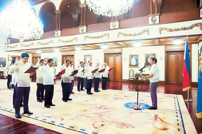 Bypassed Cabinet officials sworn in anew