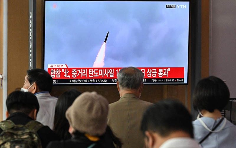 North Korea fires mid-range ballistic missile that flies over Japan