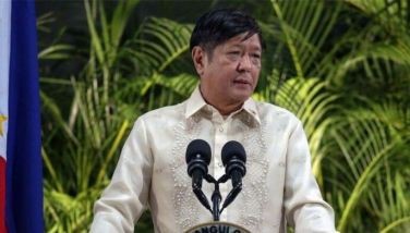 President Ferdinand &quot;Bongbong&quot; Marcos Jr. delivered a speech upon his arrival at the NAIA on Sunday (September 25, 2022). 