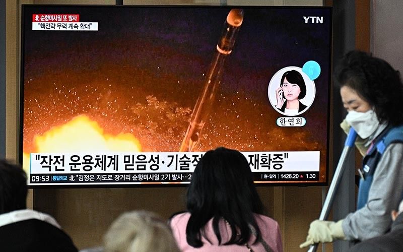 North Korea fires missile, sends fighter jets near border