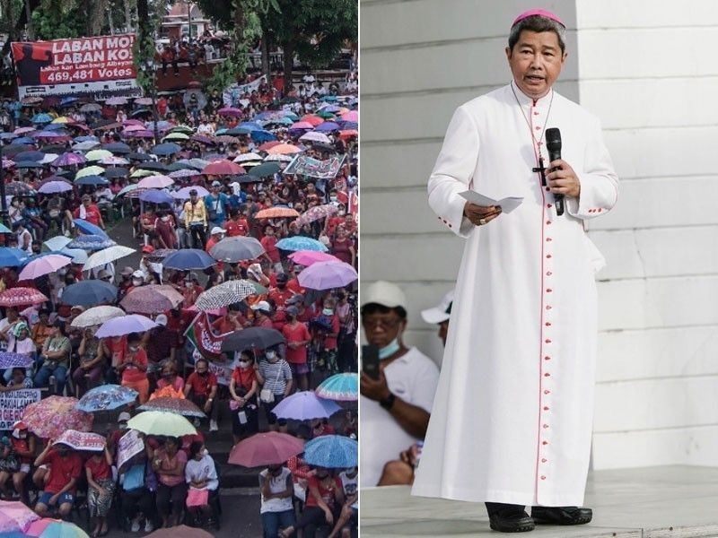 Gubernur Albay yang didiskualifikasi, walikota Legaspi mendapat dukungan dari uskup, pengunjuk rasa