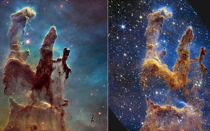 Iconic 'Pillars of Creation' captured in new Webb image