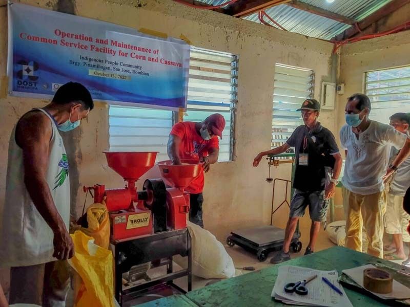 Ati community in Romblon gets machines to process corn and cassava