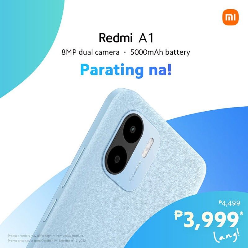 Pinakamura sa 5000mAh battery at AI-powered camera: Bagong Redmi A1 smartphone, lalabas na!