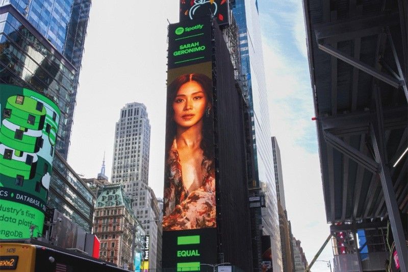 Sarah, nagpasalamat sa e-billboard sa Times Square