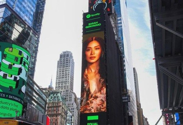 Sarah Geronimo featured in New York Times Square billboard