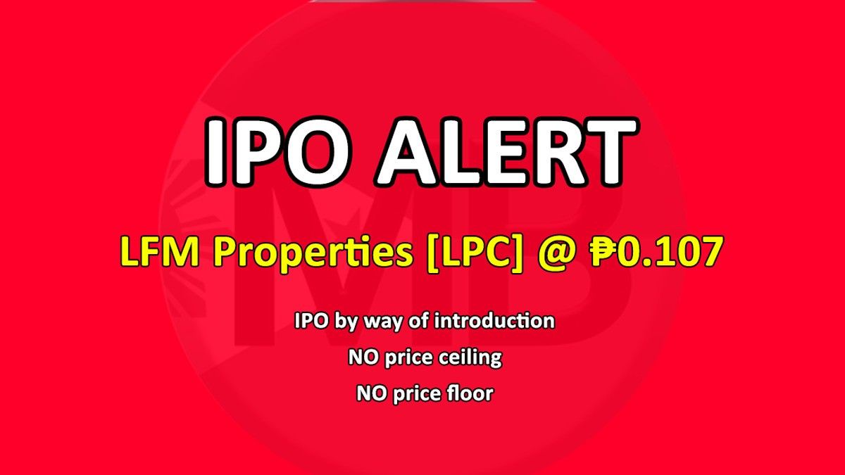 LFM Properties IPO is TODAY