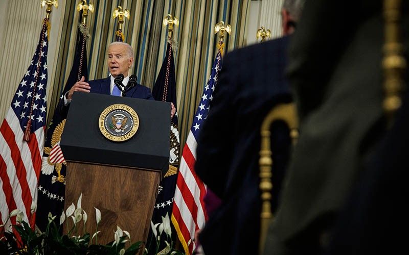 Biden hails 'good day for democracy' as Republican wave flounders