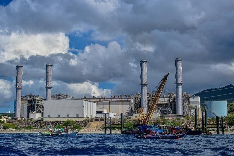 Fisherfolk hold a protest in the waters of Batangas City on April 22, Earth Day to denounce the expansion of fossil gas plants and liquefied natural gas (LNG) terminal in the area.