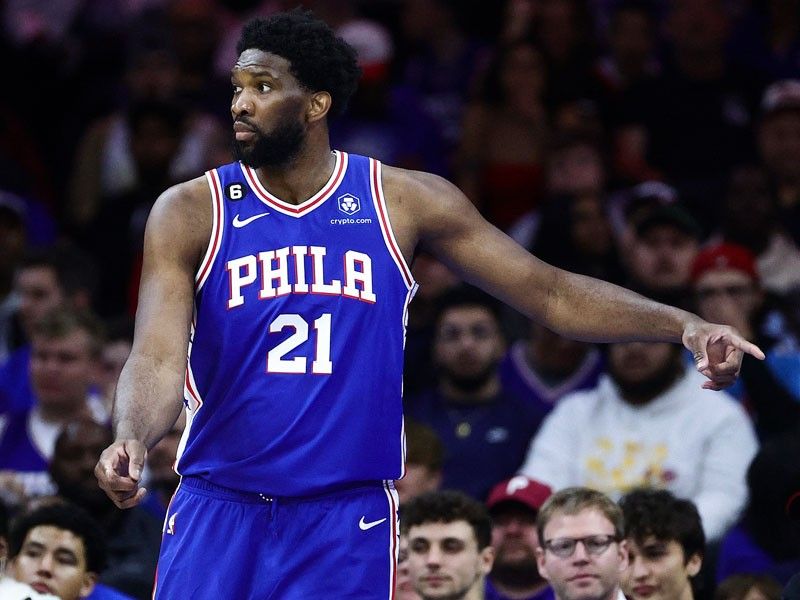 Embiid to miss two games for NBA 76ers with left foot strain | Philstar.com