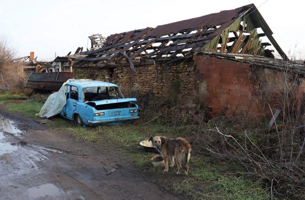 In a devastated Ukrainian village, winter brings more misery