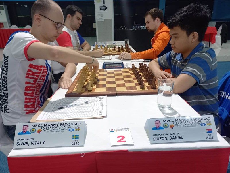 Quizon boosts Grandmaster bid with upset win over Swedish GM