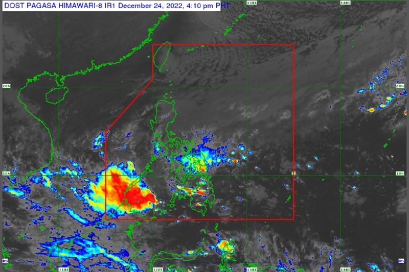 Torrential rains seen in Visayas, Mindanao on Christmas Day