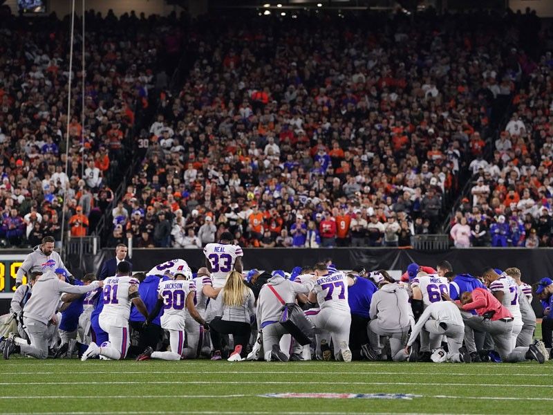 NFL game halted after player collapses on field