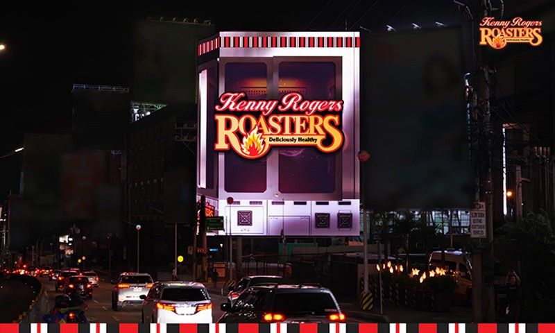 Feast for the senses: Kenny Rogers Roasters unveils giant 3D billboard along EDSA