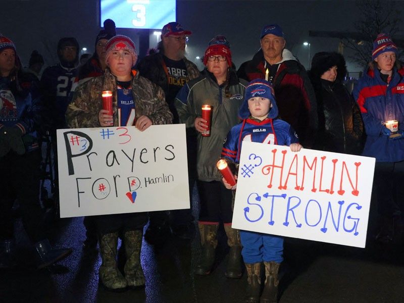 NFL's Hamlin has 'signs of improvement' but still critical