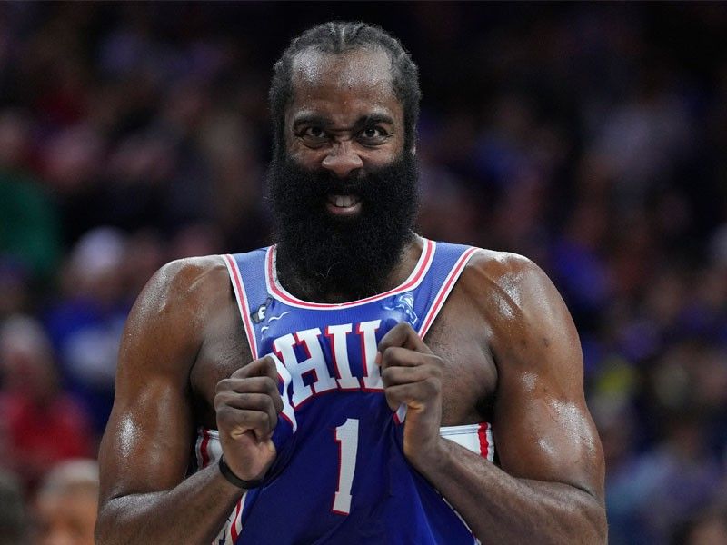 Harden's triple-double helps 76ers cruise; Durant hurt in Nets win