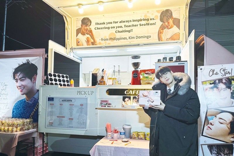 Kim Domingo, super trending nang magpa-food truck sa taping ni Cha Eun Woo sa Korea